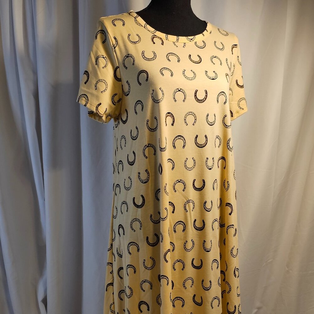 NWT Lularoe - Carly - Horseshoe Print
